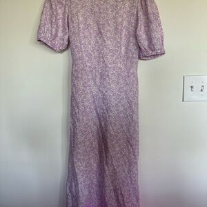 Who What Wear Lilac Floral Maxi Dress